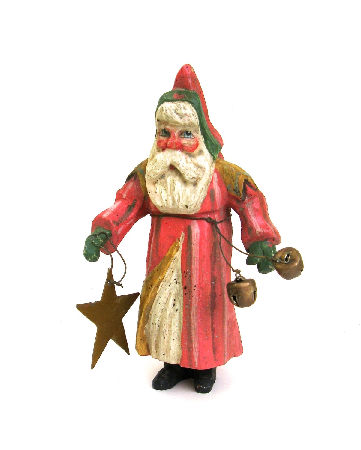 folk art santa figurines