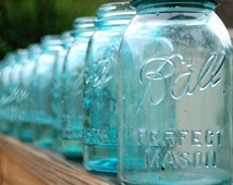 Popular items for blue ball jars on Etsy