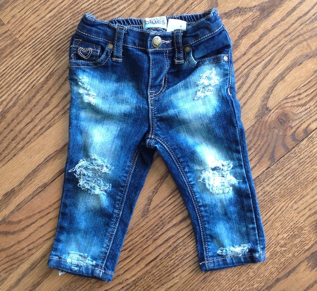 Skinny Distressed Baby Jeans
