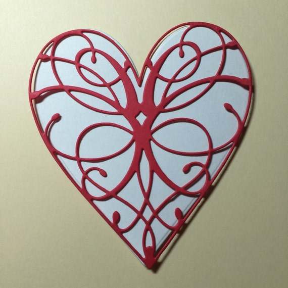 Fancy Lace Heart Die Cuts set of 6