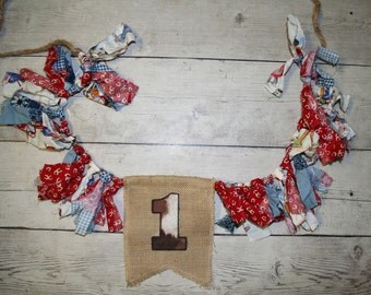 cowboy bandana style shabby bunting fabric flag banner cowboy bandana style shabby bunting fabric flag banner