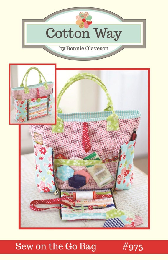 Sew on the Go Bag Pattern-Cotton Way by Bonnie Olaveson