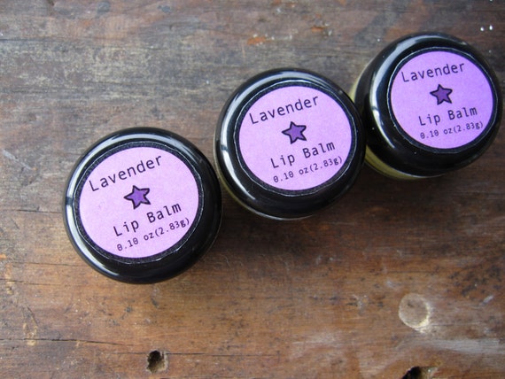 Lavender Honey Lip Balm - With Plantain, Chickweed and Calendula Oils - Essential Oils