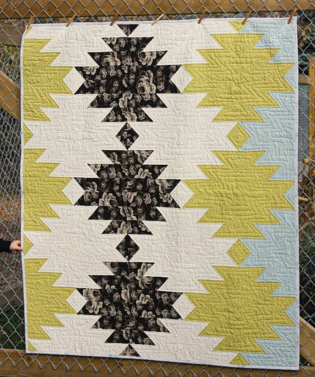 Modern Aztec Quilt by BlueElephantStitch on Etsy