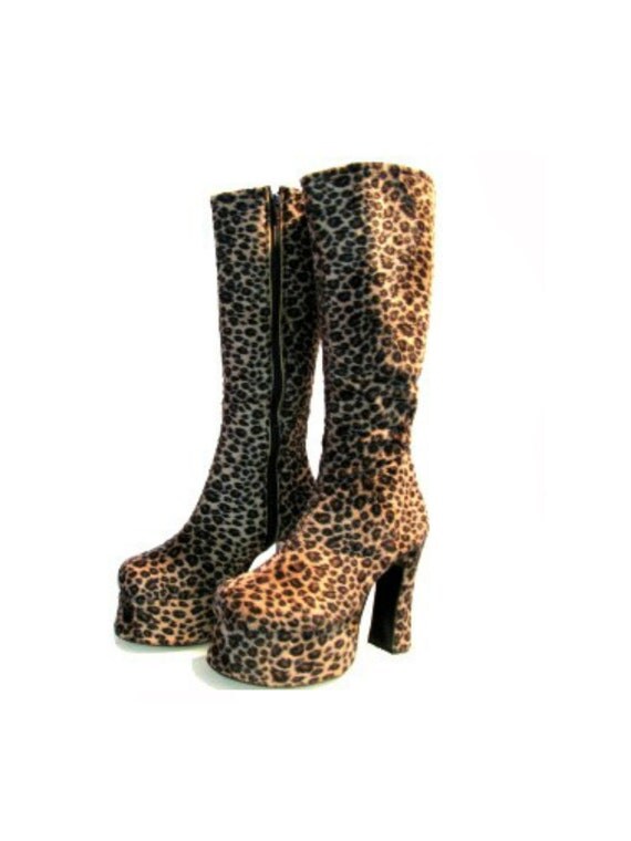cheetah knee boots