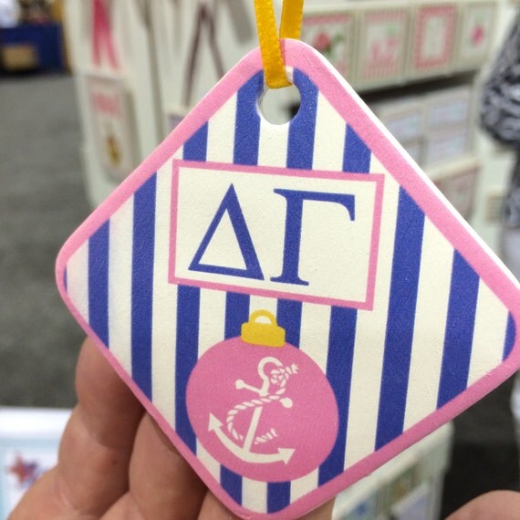 delta gamma anchor christmas ornament with year delta gamma anchor christmas ornament with year