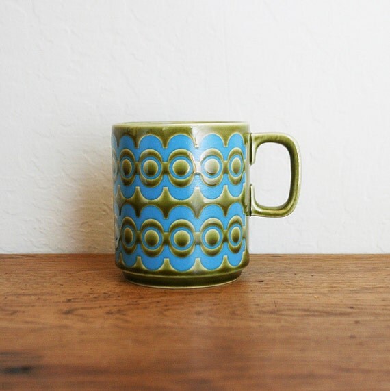 Vintage Hornsea Pottery of England Mug by sariloaf on Etsy