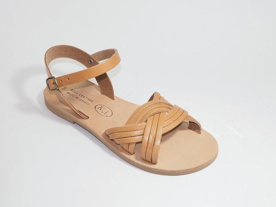 Handmade Greek Leather Sandals by babisg on Etsy