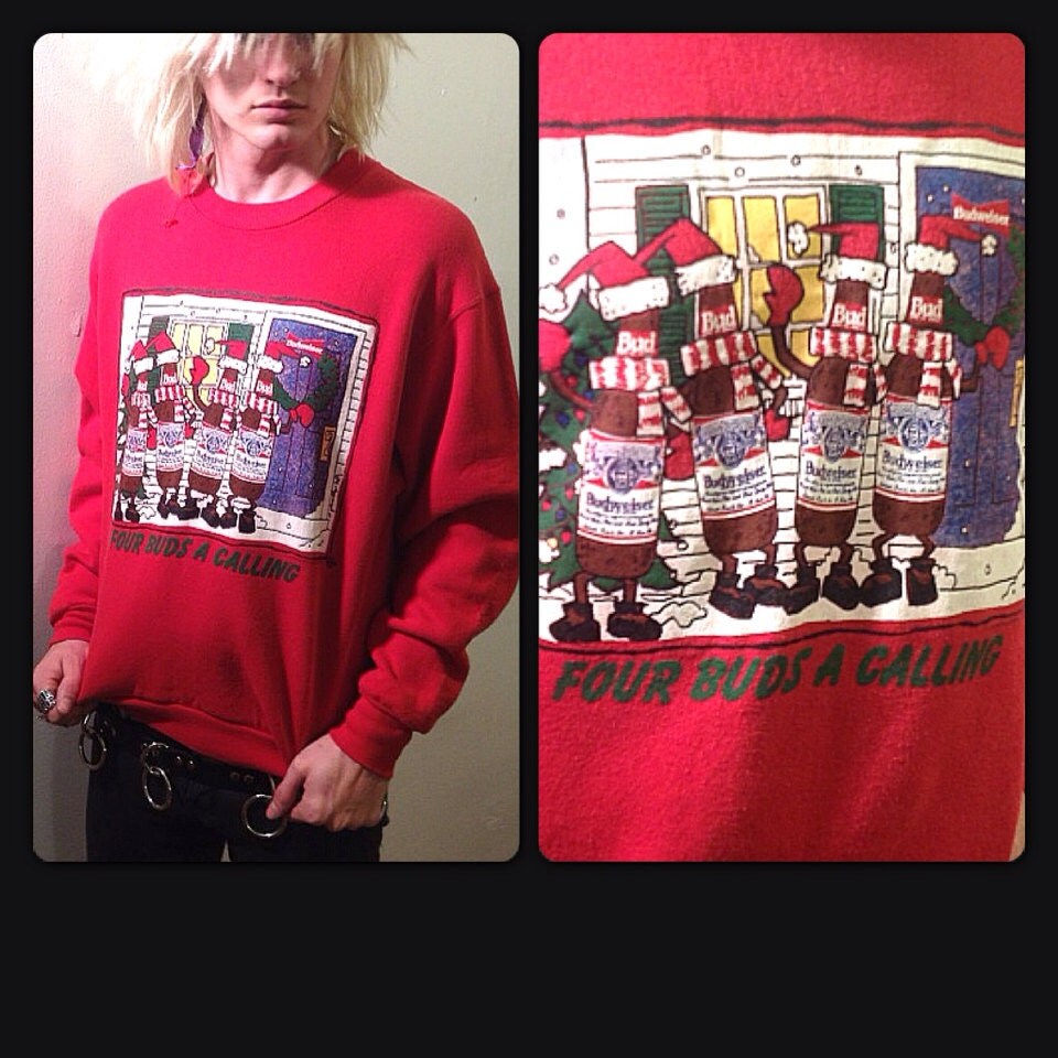 ugly sweater budweiser