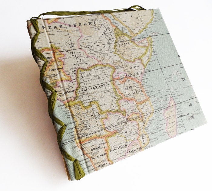 large travel journal with maps