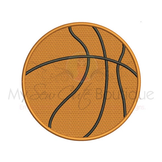 Basketball Embroidery Design Basketball Embroidery 3 Sizes