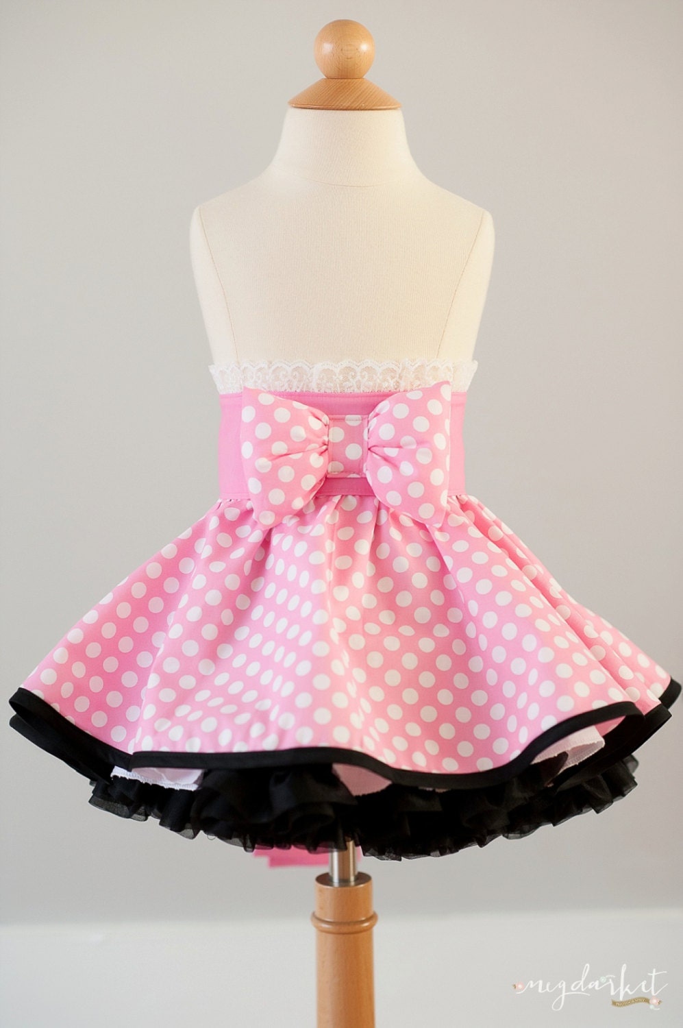 Minnie Mouse inspired Dress Up Costume by rossandrosiedesigns