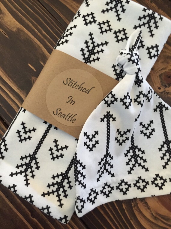 SALE Designer Knit Knot Top Hat & Swaddling by StitchedinSeattle