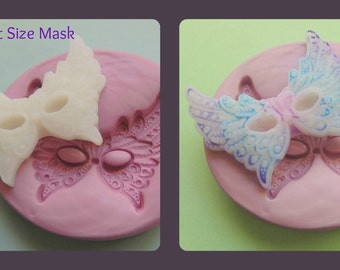 Mardi Gra Mask Silicone Mold Clay Resin Fondant Silicone Mould