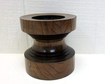 Wooden Pillar Candle Holder – Etsy