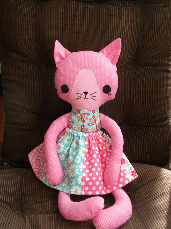 Kitty Rag doll stuffed catcat plushiehandmade kitty stuffed