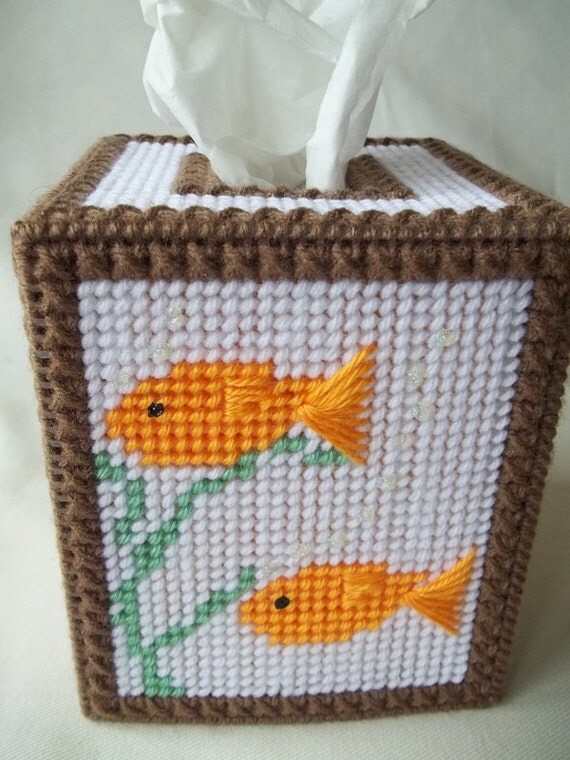  Goldfish Tissue Cover, Fish Decoration, Bathroom Decor, Bath Accessory