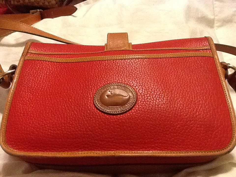 ON RESERVE Vintage Genuine Red DOONEY and Bourke Purse by PugMug