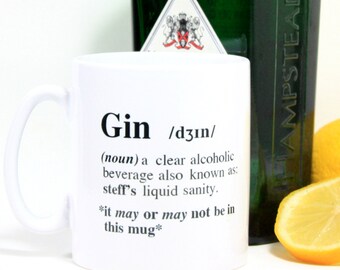 Personalised Gin Mug|Gin Gifts|Funny Mugs|Personalised Mug|gift for her|gift for him|girlfriend gift|best friend gift|best friend birthday