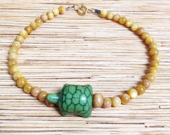 Stone Turtle Anklet