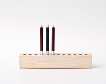 Pen Holder Wood Fountain Pen Holder Desk Organizer KLARA