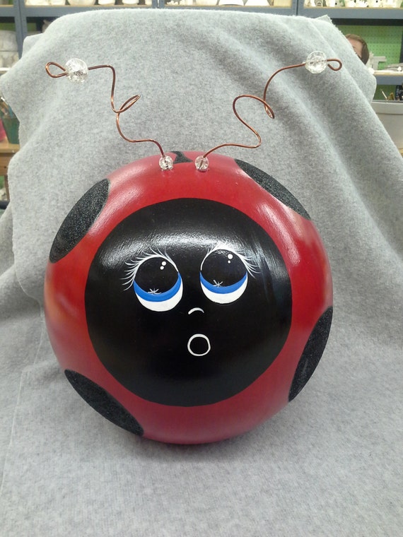 ladybug ceramic figurine