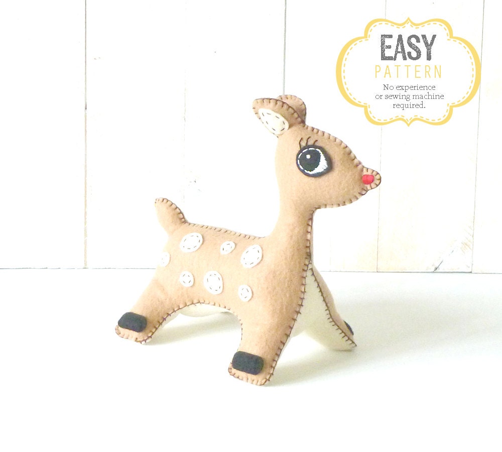 stuffed deer sewing pattern