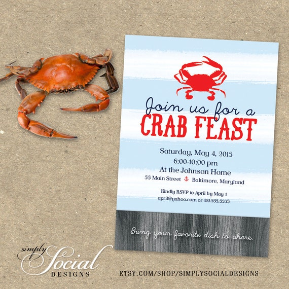 Crab Feast Invitations 5