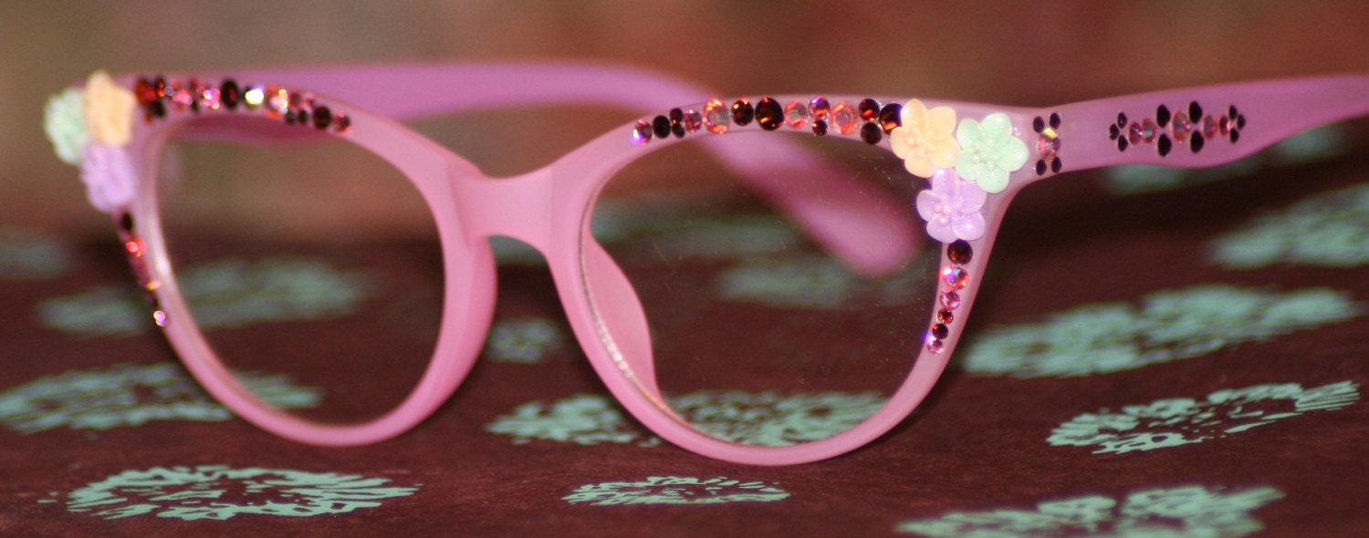 Bling Eyewear Pastel Frosted Acrylic Clear Lens Frames with