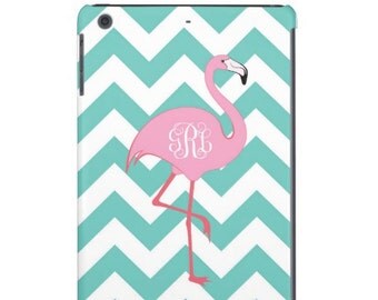 Personalized Flamingo iPad Cases - iPad mini, iPad 2, New iPad, iPad 4- Monogrammed Flamingo iPad Cover