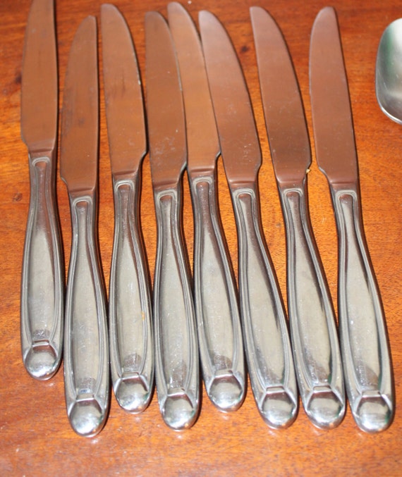 ONEIDA satin stainless steel pattern 18 10 vintage flatware