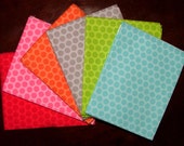 Honeycomb Tonal Polka Dot Fat Quarter Bundle of 6 by Riley Blake