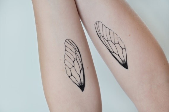 ... Nature, insectes aile Illustration grand tatouage temporaire libellule