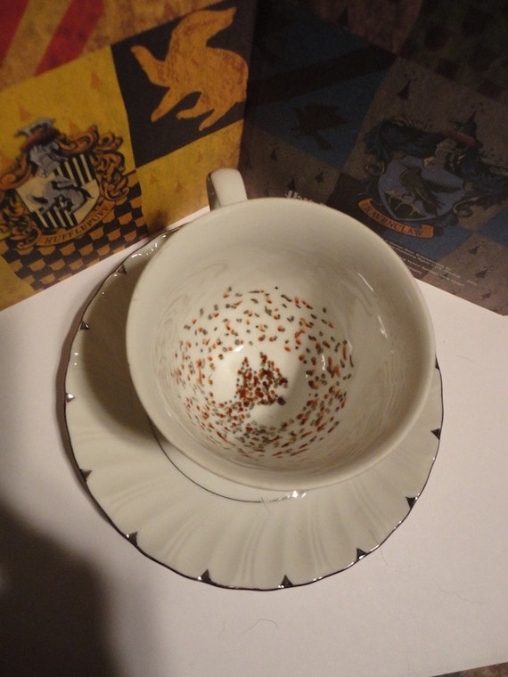 Silver Harry Potter Grim Tea Cup and Saucer Set