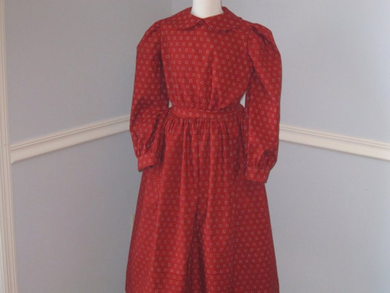 Taille 12 filles Prairie robe petite maison dans la Prairie
