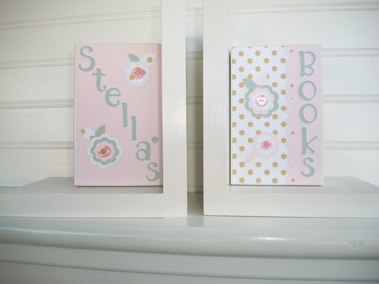 Childrens Bookends . Nursery Decor. Bookends. by RessieLillian