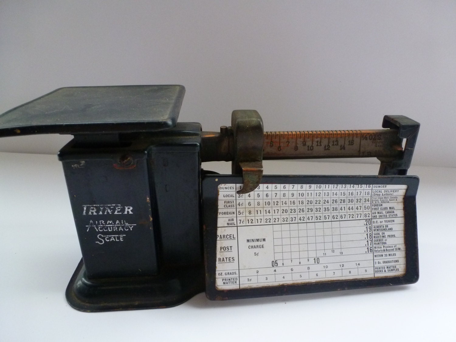 Mid Century Postal Scale Triner Air Mail Security Postal Scale