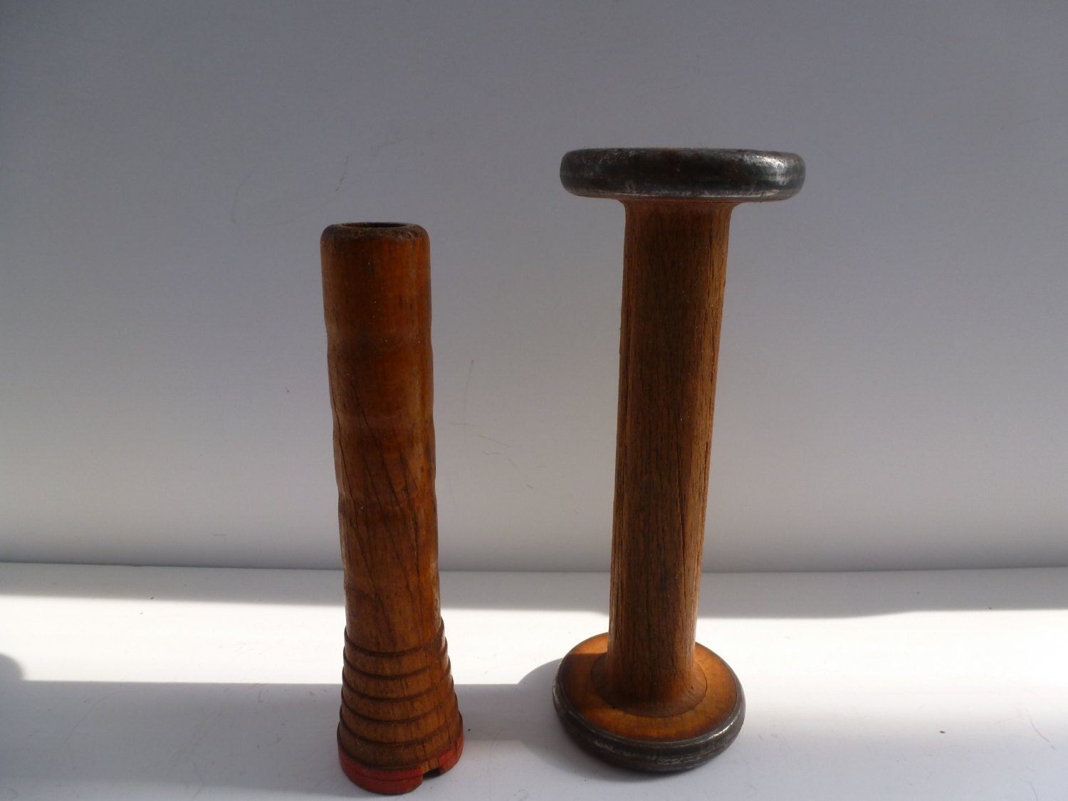Antique Wood Bobbins 2 Antique Bobbins Farmhouse Display