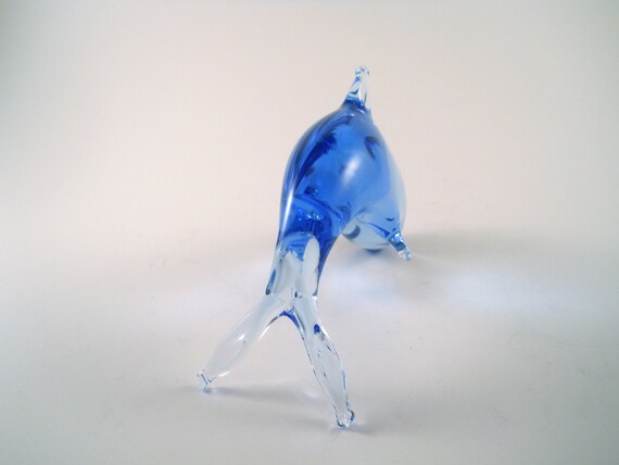 Gorgeous Murano Italy Art Glass Dolphin Figurine