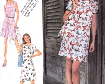 Fun Flirty Casual Summer Dress Sleeveless Top Skirt and Purse Bag Size 8-18 Bust 31.5-40" Style 2738 Womens Sewing Pattern