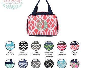 monogrammed insulated lunch bag