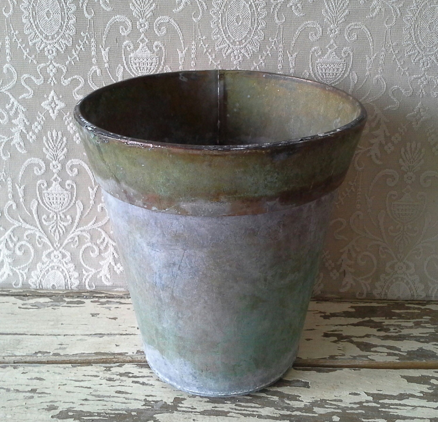 Container Metal Flower Pot Floral Supplies by SavannahsCottage