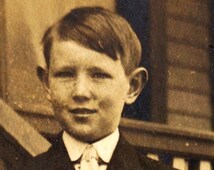 Antique Photograph Post Card of Young Boy (c.1900s) - Collectible, altered - il_214x170.682466036_37dg