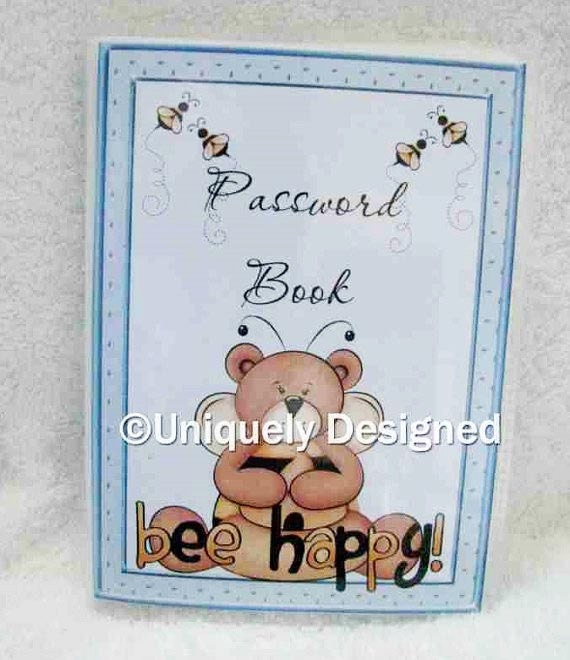 Password Book Made To Order
