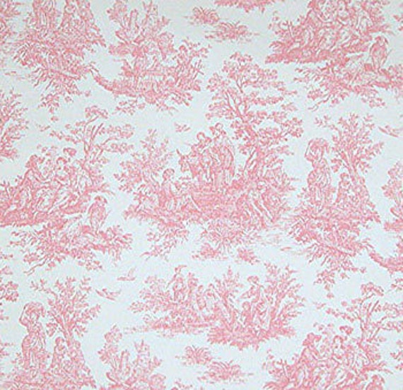 Toile Window Treatments Curtain Panels Jamestown Pink Toile