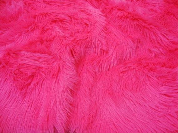 3' x 5' New Premium Hot Pink Shag Fur Area Rug by fabulessfabrics