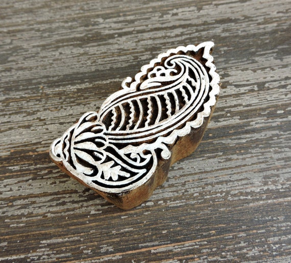 Paisley-Stempel indische Printing Block Hand geschnitzte