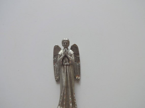 Vintage Pewter Angel Figurine 1980s by WylieOwlVintage on Etsy