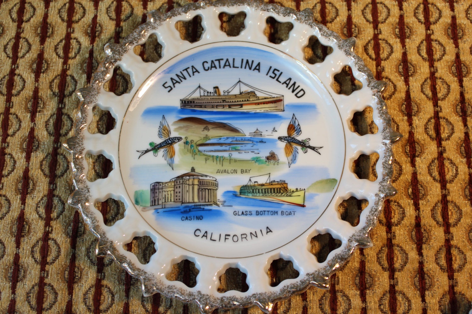 Vintage Catalina Island souvenir plate