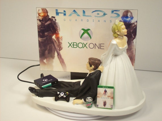 Video Game Junkie Funny  Xbox  One Wedding  Cake  Topper  by 